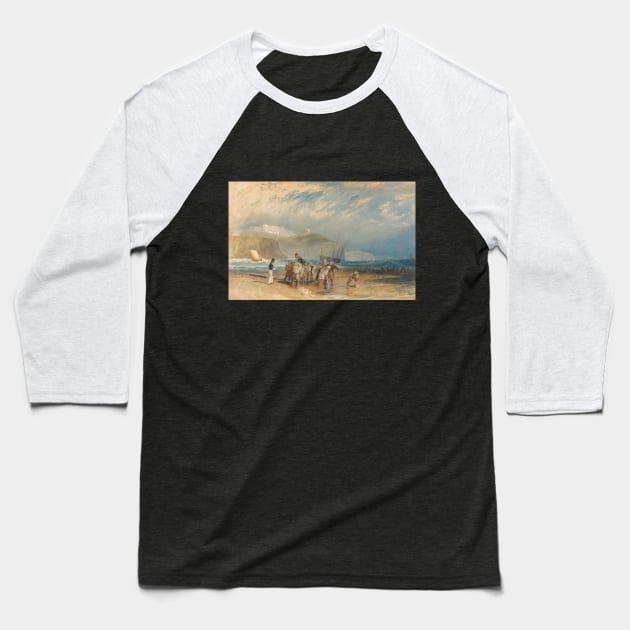 Folkestone Harbour and Coast to Dover, 1829 Baseball T-Shirt by Art_Attack